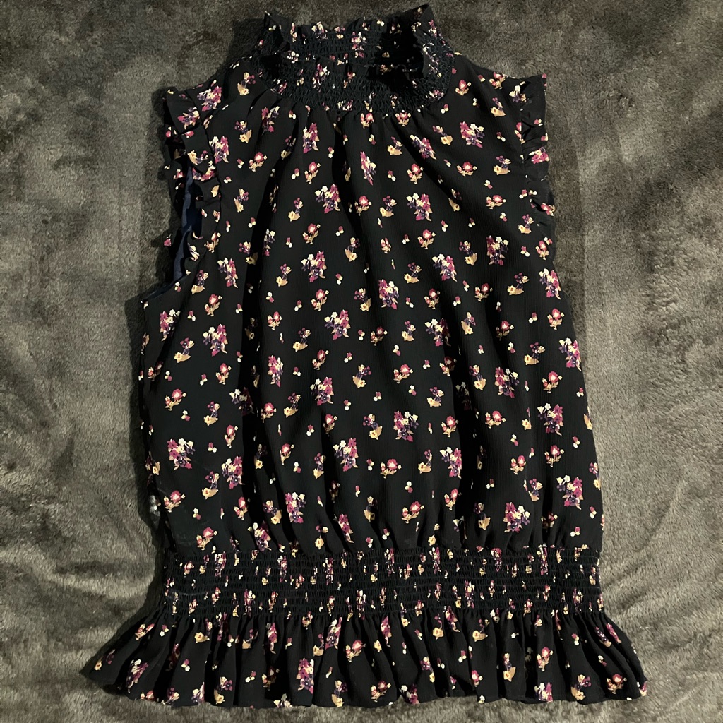 J Crew Sleeveless High Neck Top